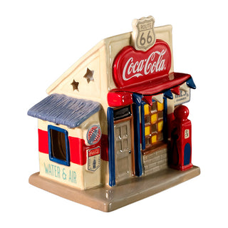 Blue Sky Clayworks: Coca-Cola Auto Garage Candle House sparkle-castle