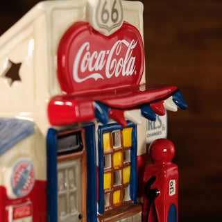 Blue Sky Clayworks: Coca-Cola Auto Garage Candle House sparkle-castle