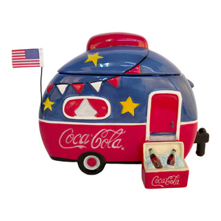 Blue Sky Clayworks: Coca-Cola Camper and Cooler Cookie Jar sparkle-castle