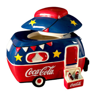 Blue Sky Clayworks: Coca-Cola Camper and Cooler Cookie Jar sparkle-castle
