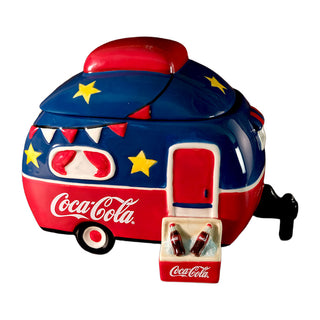 Blue Sky Clayworks: Coca-Cola Camper and Cooler Cookie Jar sparkle-castle