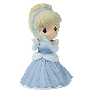 Precious Moments Disney Showcase: Cinderella With Slipper Figurine sparkle-castle