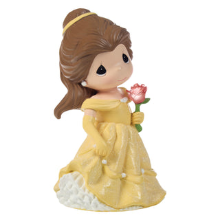 Precious Moments Disney Showcase: Belle with Clear Rose Figurine sparkle-castle