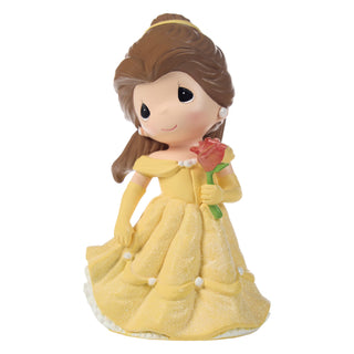 Precious Moments Disney Showcase: Belle with Clear Rose Figurine sparkle-castle
