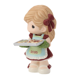 Precious Moments: Dated 2026 Girl With Cookie Tray Figurine sparkle-castle