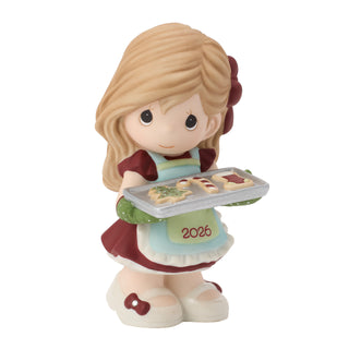 Precious Moments: Dated 2026 Girl With Cookie Tray Figurine sparkle-castle