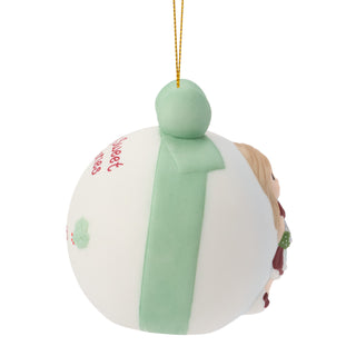 Precious Moments: Dated 2026 Girl With Cookie Tray Ball Ornament sparkle-castle