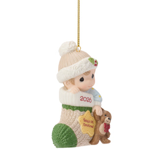Precious Moments: Dated 2026 Baby Boy Hanging Ornament sparkle-castle