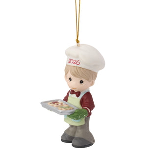 Precious Moments: Dated 2026 Boy With Cookie Tray Hanging Ornament sparkle-castle