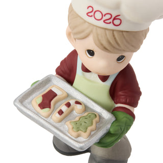 Precious Moments: Dated 2026 Boy With Cookie Tray Hanging Ornament sparkle-castle