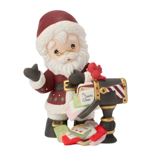 Precious Moments: 18th Annual Santa By Mailbox Figurine sparkle-castle