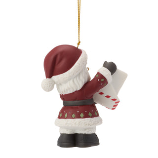 Precious Moments: 18th Annual Santa With Letter Hanging Ornament sparkle-castle