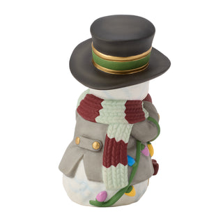 Precious Moments: 17th Annual Snowman With Tree Figurine sparkle-castle