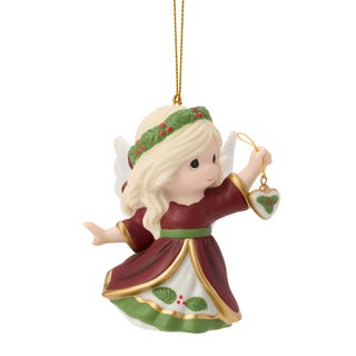 Precious Moments: 16th Annual Angel With Heart Hanging Ornament sparkle-castle
