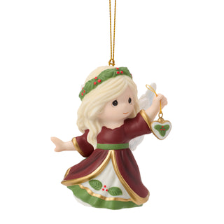 Precious Moments: 16th Annual Angel With Heart Hanging Ornament sparkle-castle