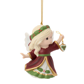 Precious Moments: 16th Annual Angel With Heart Hanging Ornament sparkle-castle