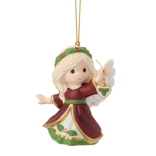 Precious Moments: 16th Annual Angel With Heart Hanging Ornament sparkle-castle