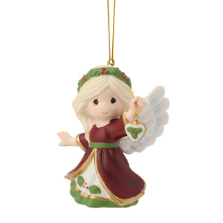 Precious Moments: 16th Annual Angel With Heart Hanging Ornament sparkle-castle