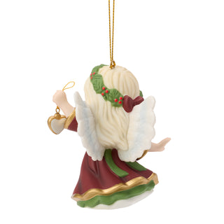 Precious Moments: 16th Annual Angel With Heart Hanging Ornament sparkle-castle