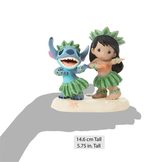 Precious Moments Disney: Lilo and Stitch Dancing Figurine sparkle-castle
