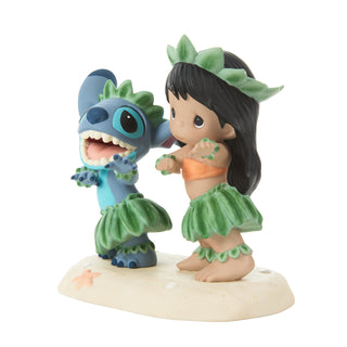 Precious Moments Disney: Lilo and Stitch Dancing Figurine sparkle-castle