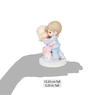 Precious Moments: Couple Kissing in PJ's Figurine sparkle-castle