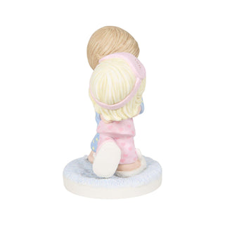 Precious Moments: Couple Kissing in PJs Figurine
