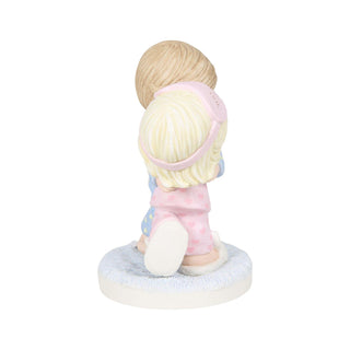 Precious Moments: Couple Kissing in PJs Figurine