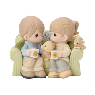 Precious Moments: Couple on Couch Figurine