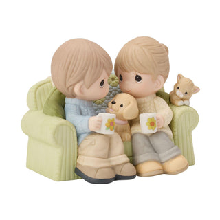 Precious Moments: Couple on Couch Figurine
