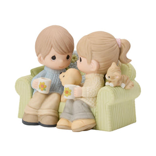 Precious Moments: Couple on Couch Figurine