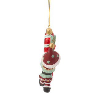 Precious Moments: Elf Carrying Candy Cane Hanging Ornament sparkle-castle