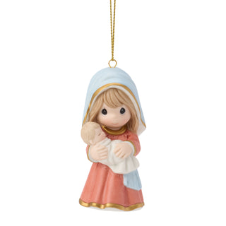 Precious Moments: Mary And Baby Jesus Hanging Ornament sparkle-castle