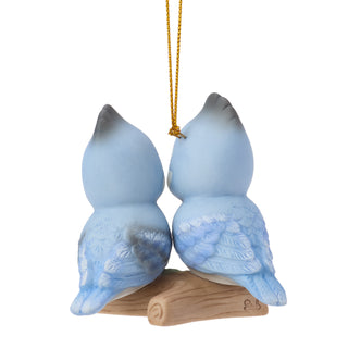Precious Moments: Bluejay Couple Hanging Ornament sparkle-castle