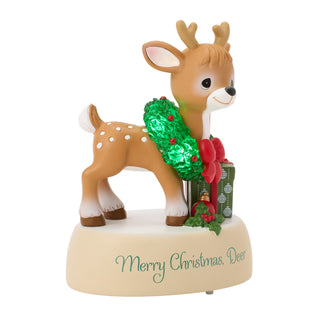 Precious Moments: Christmas Deer LED Figurine sparkle-castle