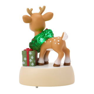 Precious Moments: Christmas Deer LED Figurine sparkle-castle