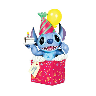 Precious Moments Disney: Stitch in Birthday Present Fig Figurine