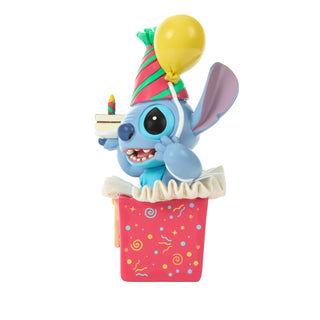 Precious Moments Disney: Stitch in Birthday Present Figurine sparkle-castle