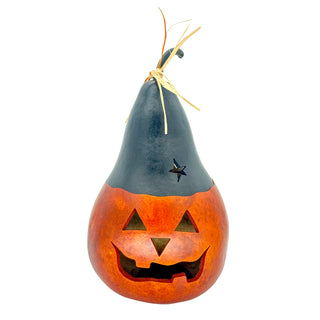 Meadowbrooke Gourds: Black Jack Jack-O-Lantern Figurine sparkle-castle