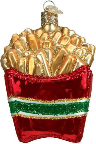 Old World Christmas French Fries Ornament sparkle-castle