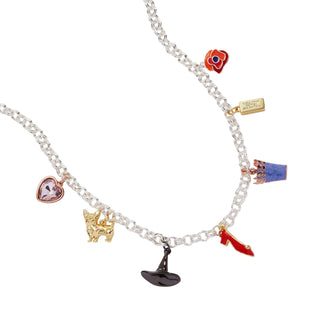Alex and Ani: The Wizard of Oz™ Charm Necklace: Two Tone sparkle-castle
