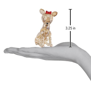 Old World Christmas Rudolph Collection: Clarice Crystal Figurine
