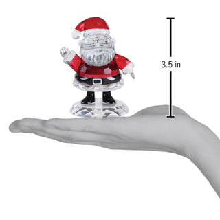 Old World Christmas Rudolph Collection: Santa Claus Crystal Figurine