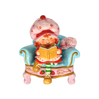 Blue Sky Clayworks: Strawberry Book Nook Figurine sparkle-castle