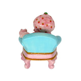 Blue Sky Clayworks: Strawberry Book Nook Figurine sparkle-castle