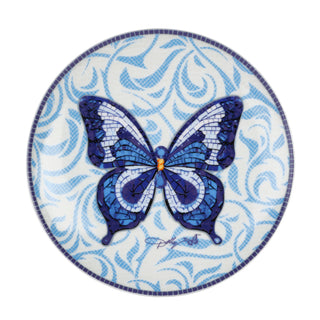 Dolly Parton Jwled Mosaic Blue Butterfly 12Pc Set Gift Box: Blue / Porcelain / Everyday sparkle-castle