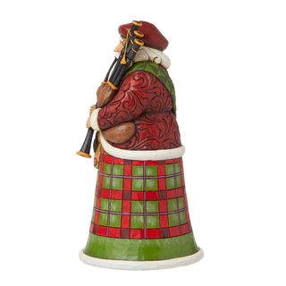 Jim Shore Heartwood Creek: Scottish Santa Figurine sparkle-castle