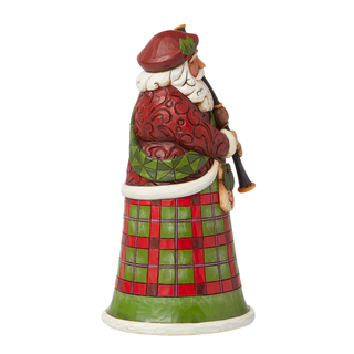 Jim Shore Heartwood Creek: Scottish Santa Figurine sparkle-castle