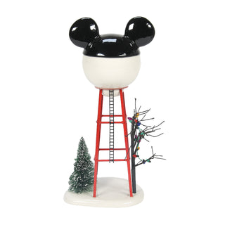Department 56 Disney Snow Village: Mickey Water Tower sparkle-castle