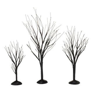 Department 56 Village Supply: Black Bare Branch Trees, St/3 Tree